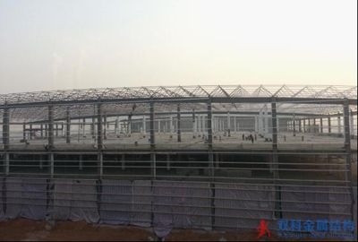 中國二冶:三公司順利完成甘肅新華書店物流園廠房網架工程